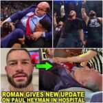 SHOCKING REVELATION Roman Reigns Unveils the Dark Truth Behind His Vicious Assault on Paul Heyman at the Hospital—A Betrayal That Shook the WWE Universe!