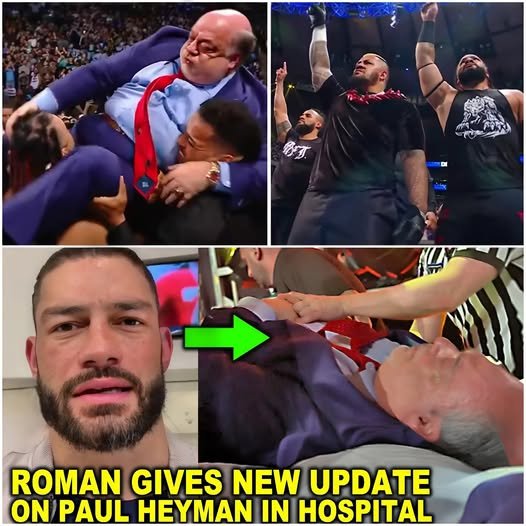 SHOCKING REVELATION Roman Reigns Unveils the Dark Truth Behind His Vicious Assault on Paul Heyman at the Hospital—A Betrayal That Shook the WWE Universe!