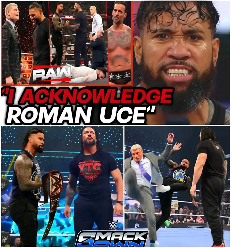JEY USO AND CODY RHODES SAVE BY THE BIG DOG ROMAN REINGS TO COMPLETE NEW GROUP BEFORE MITB