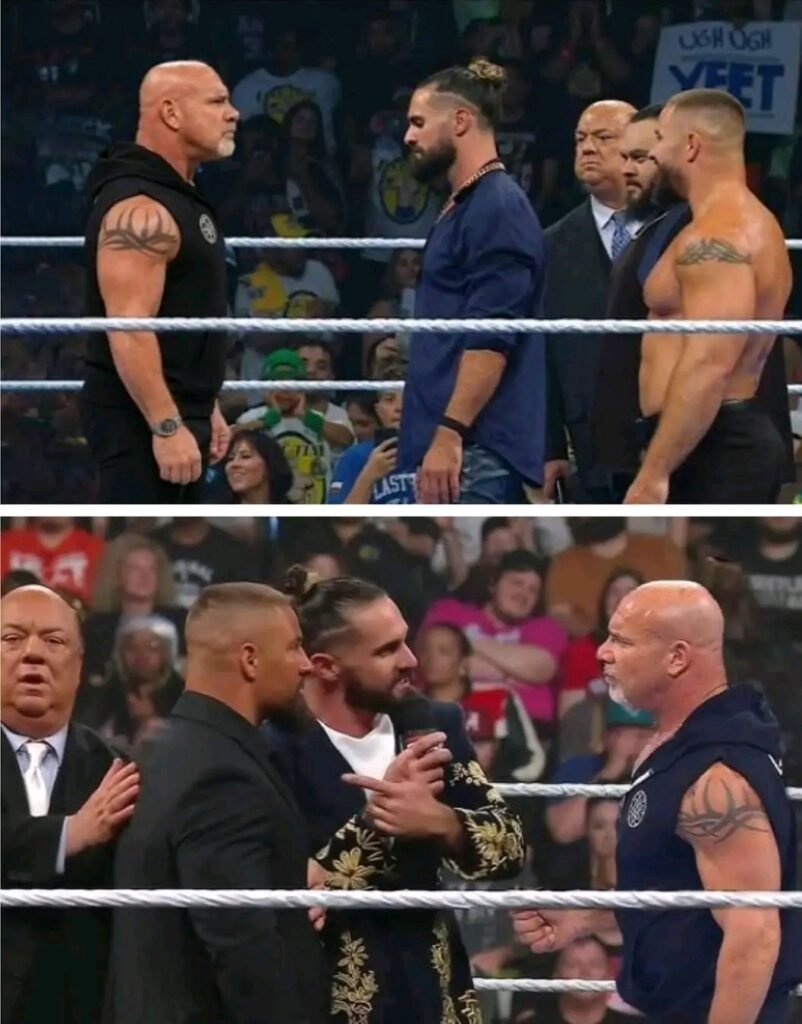 BREAKING NEWS 😱: BILL GOLDBERG CONFRONTS SETH ROLLINS AT WWE SMACKDOWN LIVE! ISSUES A STRONG WARNING AHEAD OF WWE SATURDAY NIGHT’S MAIN EVENT!