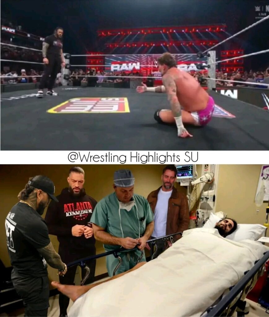 The OTC1 Roman Reigns and CM Punk Meet Seth Rollins in Hospital After A RAW – WWE Monday Night Raw 15/7/2025