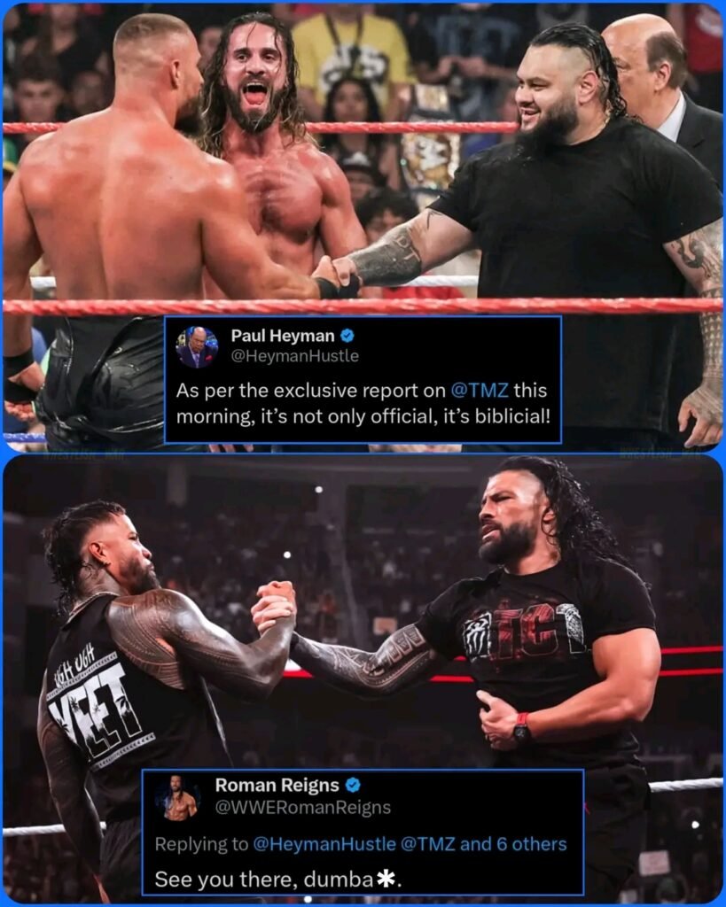 BREAKING‼️ ROMAN REIGNS CHALLENGES BRON BREAKKER FOR SUMMERSLAM – PAUL HEYMAN ACCEPTS ON HIS BEHALF!