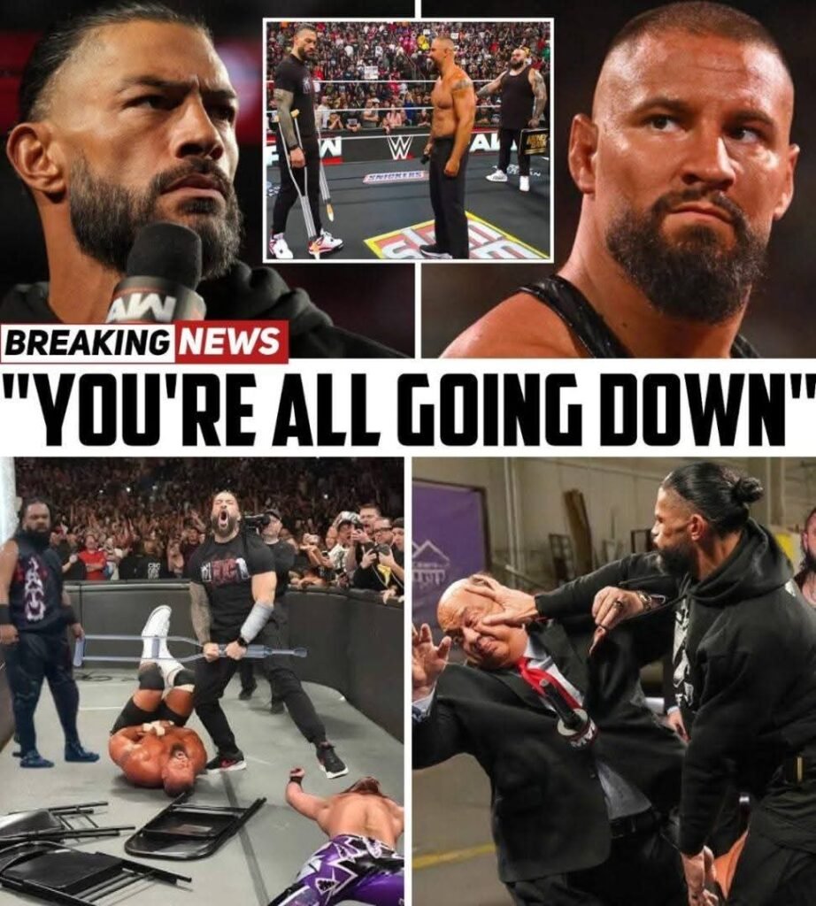 DISASTER RETURN  Roman Reigns HUMILIATED with Walking Stick Entrance — Fans ERUPT at SmackDown!