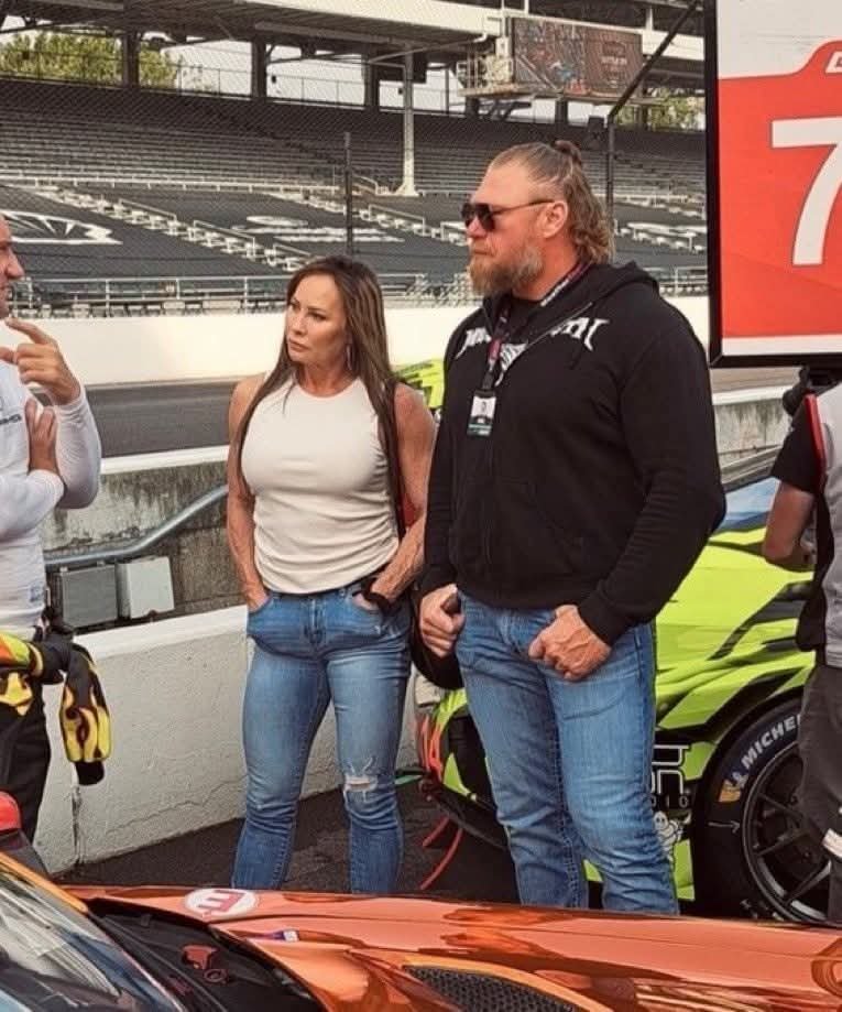 Brock Lesnar and Sable were spotted attending IMSA racing.