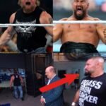 WWE STAR Brock Lesnar suffered an awkward wardrobe malfunction when he faced R-Truth on SmackDown