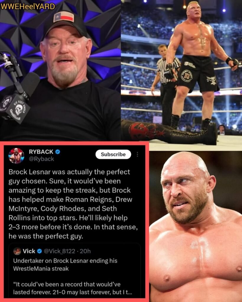 Breaking News: Ryback Defends Brock Breaking The Streak After Undertaker Admits ‘Nobody Wanted It”