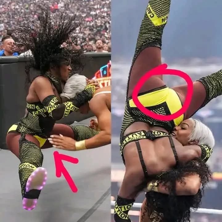 Jade Cargill vs Naomi: Naomi commits too many mistakes.