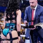 Triple H handing Stephanie Vaquer her very first Crown Jewel ring