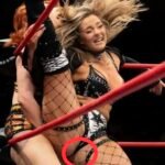 Anna Jay [AEW] with an incredible spin kick !.