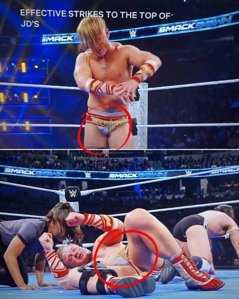 Ilja Dragunov had an unexpected wardrobe malfunction during his match, his balls were hanging out